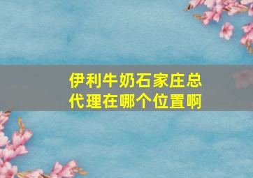 伊利牛奶石家庄总代理在哪个位置啊