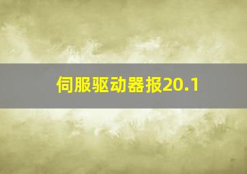 伺服驱动器报20.1