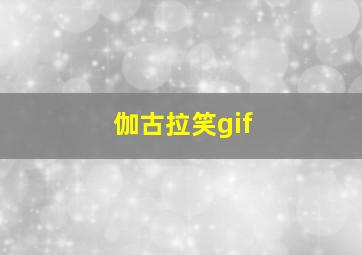 伽古拉笑gif