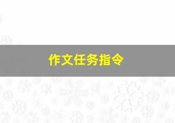 作文任务指令