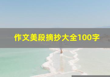 作文美段摘抄大全100字