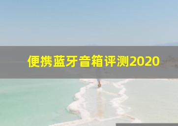 便携蓝牙音箱评测2020