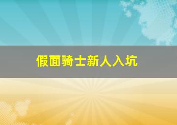 假面骑士新人入坑