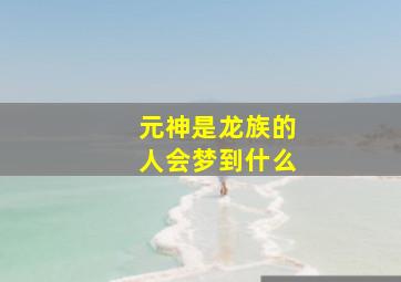 元神是龙族的人会梦到什么