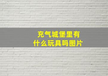 充气城堡里有什么玩具吗图片