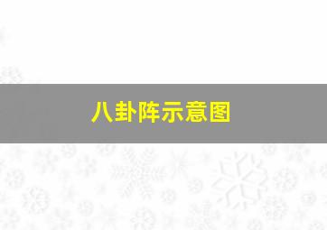 八卦阵示意图