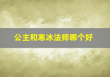 公主和寒冰法师哪个好