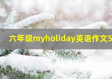 六年级myholiday英语作文5句