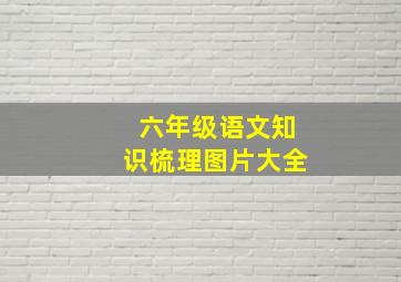 六年级语文知识梳理图片大全