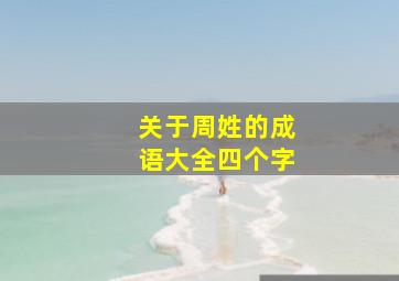 关于周姓的成语大全四个字