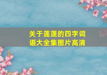 关于莲蓬的四字词语大全集图片高清