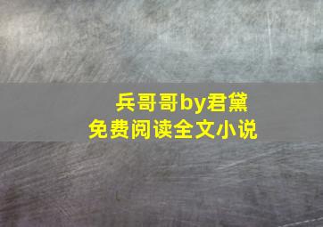 兵哥哥by君黛免费阅读全文小说