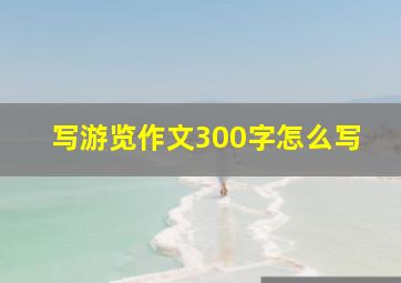 写游览作文300字怎么写