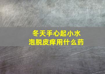 冬天手心起小水泡脱皮痒用什么药