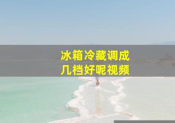 冰箱冷藏调成几档好呢视频