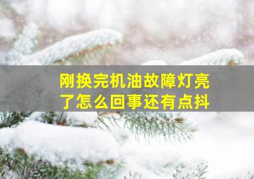 刚换完机油故障灯亮了怎么回事还有点抖