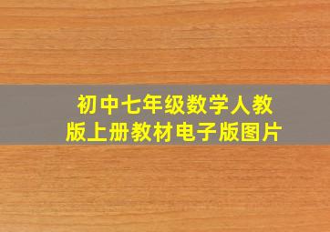 初中七年级数学人教版上册教材电子版图片