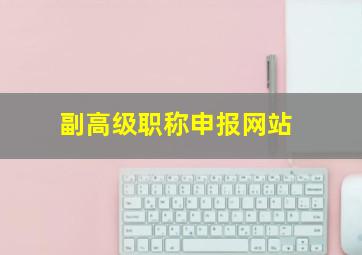 副高级职称申报网站