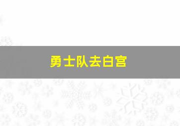 勇士队去白宫