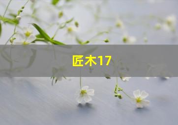 匠木17