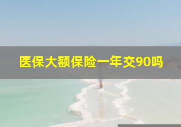 医保大额保险一年交90吗