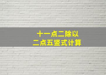 十一点二除以二点五竖式计算