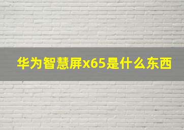 华为智慧屏x65是什么东西