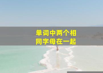 单词中两个相同字母在一起