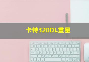 卡特320DL重量