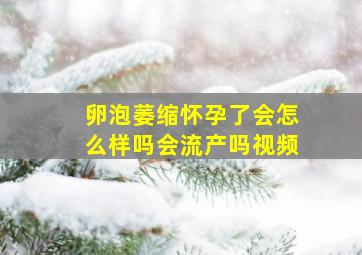 卵泡萎缩怀孕了会怎么样吗会流产吗视频