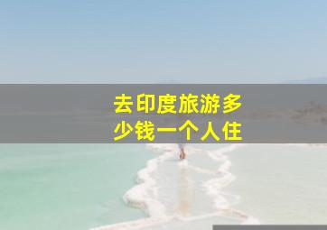 去印度旅游多少钱一个人住