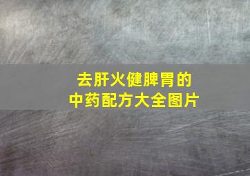 去肝火健脾胃的中药配方大全图片