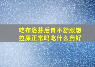 吃布洛芬后胃不舒服想拉屎正常吗吃什么药好