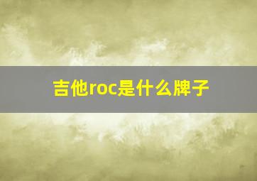 吉他roc是什么牌子