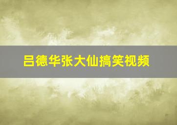 吕德华张大仙搞笑视频