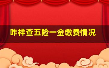 咋样查五险一金缴费情况