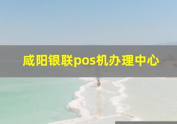 咸阳银联pos机办理中心