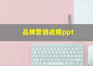 品牌营销战略ppt