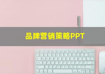 品牌营销策略PPT