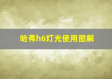 哈弗h6灯光使用图解