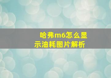 哈弗m6怎么显示油耗图片解析