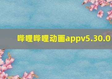 哔哩哔哩动画appv5.30.0