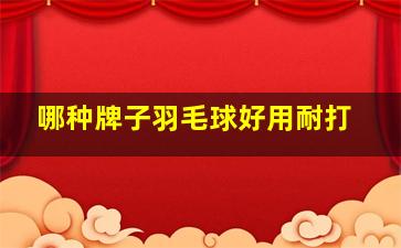 哪种牌子羽毛球好用耐打