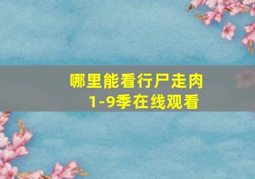 哪里能看行尸走肉1-9季在线观看