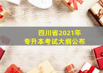 四川省2021年专升本考试大纲公布