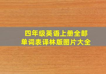 四年级英语上册全部单词表译林版图片大全