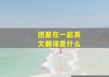 团聚在一起英文翻译是什么