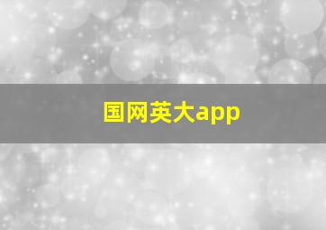 国网英大app