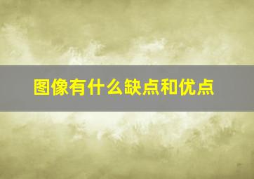 图像有什么缺点和优点