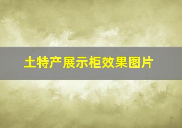 土特产展示柜效果图片